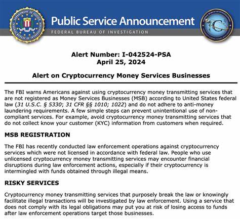 FBI cautions against non-KYC Bitcoin and crypto money transmitting services as SEC goes after MetaMask - FXStreet