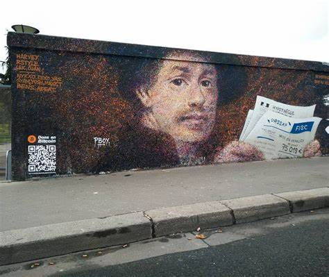 A French Street Artist Made $1,000 After Adding a Bitcoin QR Code to His Murals - artnet News