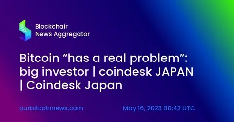 Bitcoin Has a 'Real Problem' in U.S.: Paul Tudor Jones - CoinDesk