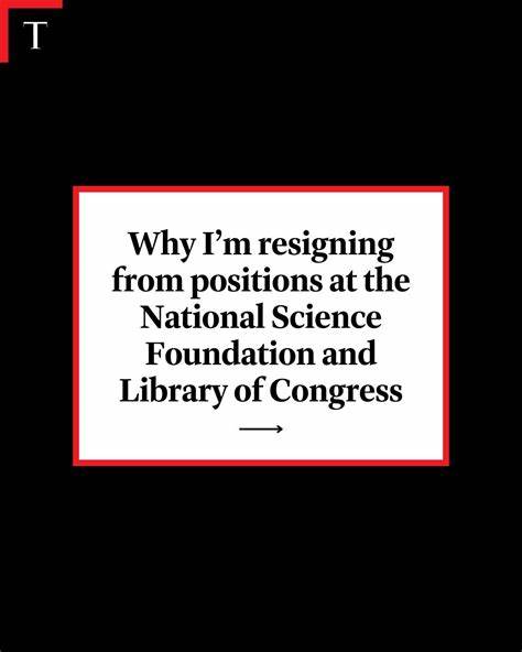Why I'm Resigning from the National Science Foundation