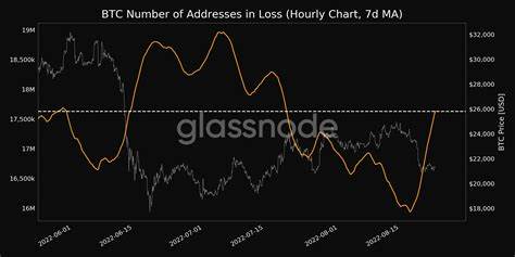 The BTC price resets cause Bitcoin addresses to incur widespread losses
