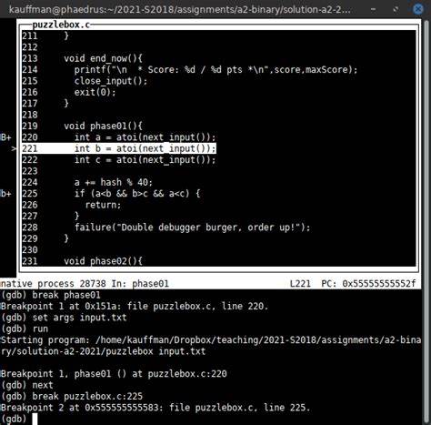 Nnd – a TUI debugger alternative to GDB, LLDB
