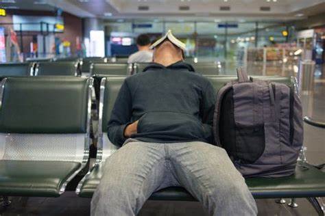 A man living at an international airport [video]
