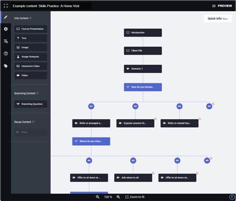 H5P Branching Scenario