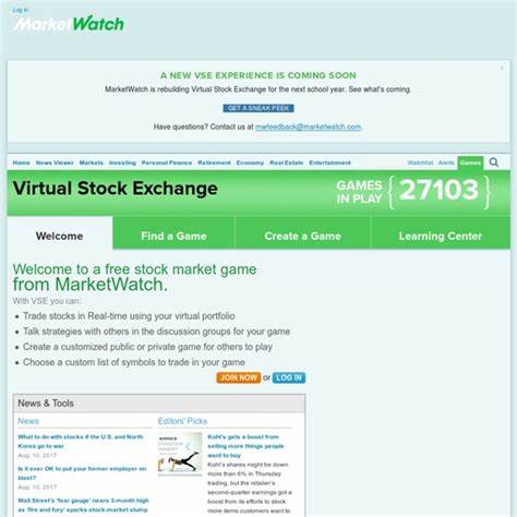 MarketWatch Virtual Stock Exchange