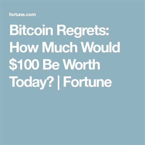 Bitcoin Regrets: How Much $100 Would Be Worth Today if You Invested Earlier - Fortune