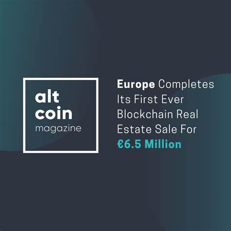 Europe Completes Its First Ever Blockchain Real Estate Sale for €6.5 Million - Forbes