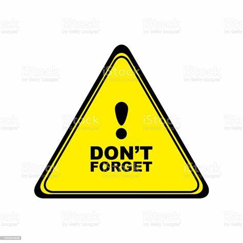 Dont Forget Sign stock illustrations
