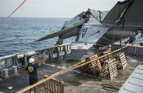 US Navy aircraft carrier in the Red Sea loses a third Super Hornet