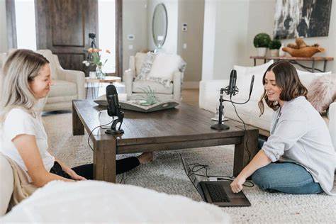 Free, natural-sounding podcast with a two-person conversation