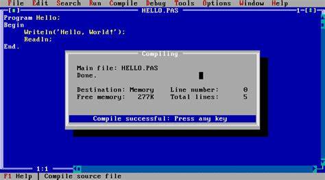 Exploring Borland Turbo Pascal for DOS