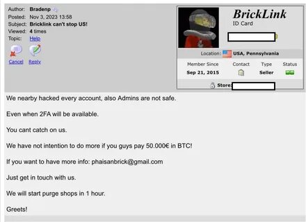 LEGO Marketplace BrickLink Hacked? Website Down Amid Unusual Activity (Updated) - HackRead