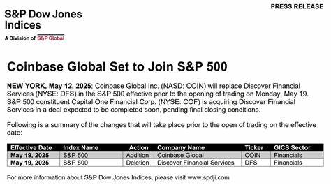 Coinbase joins the S&P 500, another summit scaled on towards economic freedom