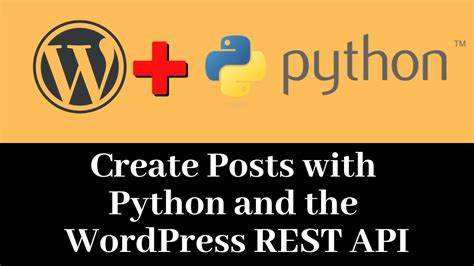 Python Client for the WordPress REST API