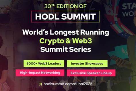 Global Crypto Leaders to Converge in Dubai for Historic 30th Edition of HODL