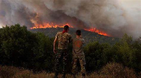 Hundreds Of Firefighters Battle A Deadly Forest Fire Raging In Southern Greece For The Third Day - Barchart