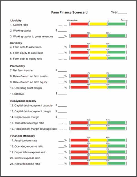 Ratios and measurements in farm finance
