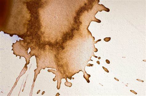 Why are coffee stains darker at the edges?