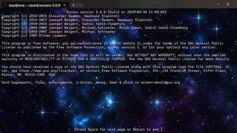 GNU Screen v5.0.1 is released