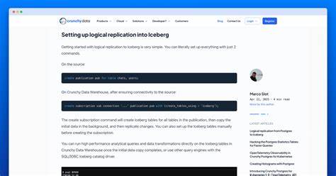 Logical Replication from Postgres to Iceberg