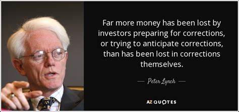 Peter Lynch's Market Observation: 'Far More Money Has Been Lost By Investors Preparing For Corrections, Than Has Been Lost In Corrections Themselves'
