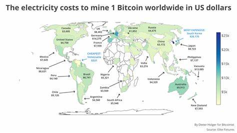 Electricity Costs to Mine 1 Bitcoin at Home, Around the World