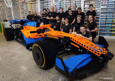 Lego built full-size F1 cars for the Miami GP drivers' parade