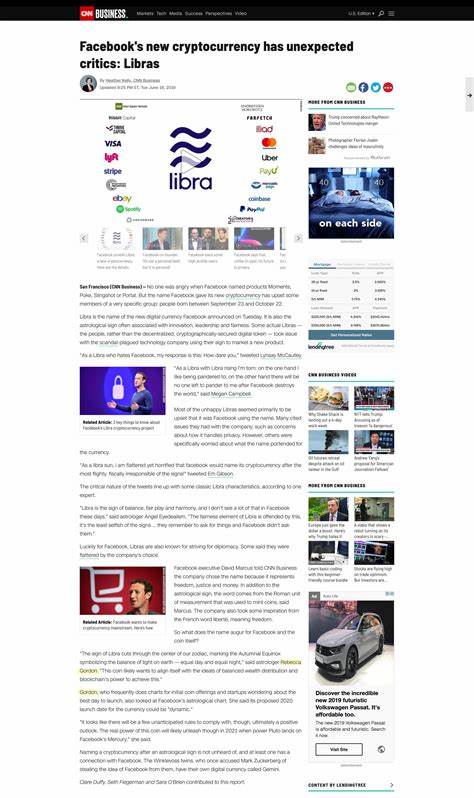 Facebook's new cryptocurrency has unexpected critics: Libras - CNN