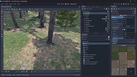 MTerrain: Optimized terrain system and editor for Godot