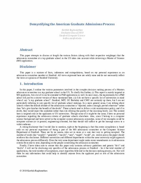 Demystifying the American Graduate Admissions Process [pdf]