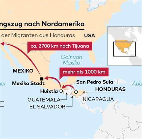 Auch Harris bekommt Fett weg Trump fährt an die Grenze, um gegen Migranten zu hetzen