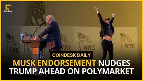 Trump Leads Harris on Polymarket After Musk Endorsement; Tether Celebrates 10-Year Birthday - CoinDesk