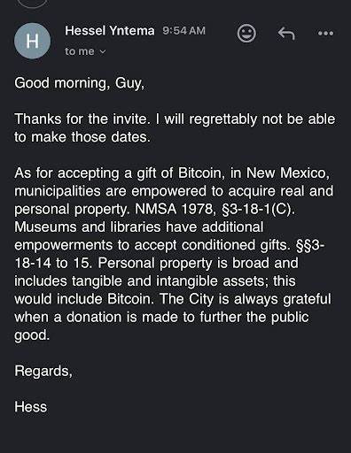 Roswell, NM Launches First U.S. City Bitcoin Reserve with $3,000 Donation, Aims for $1M