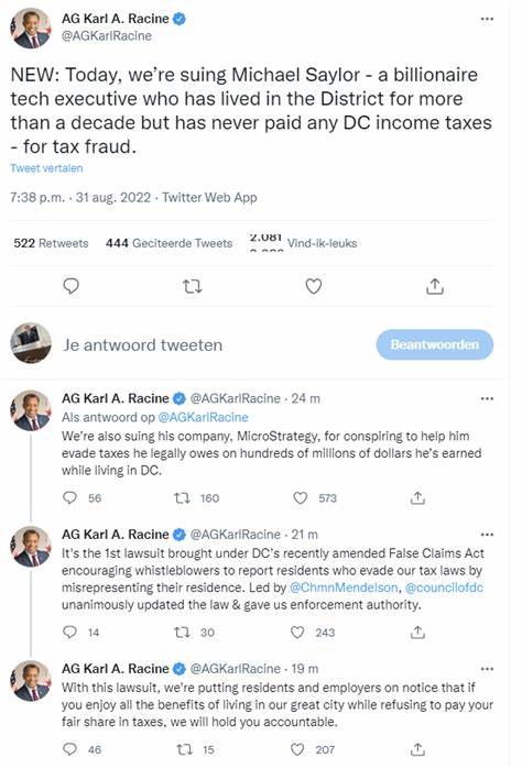MicroStrategy whistleblower gives startling insights about Michael Saylor in $25M tax fraud lawsuit - Inside Bitcoins
