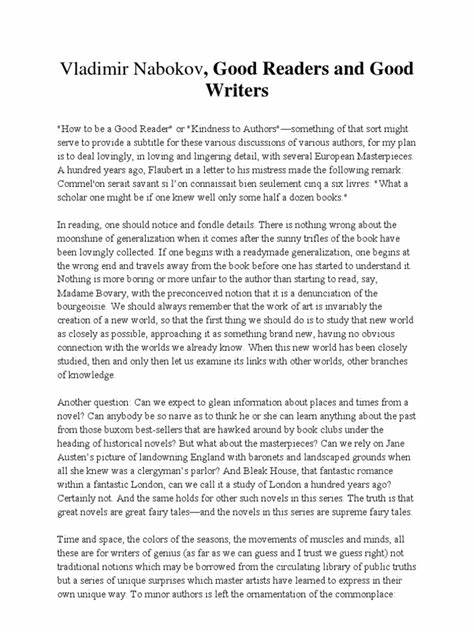 Good Readers and Good Writers [pdf]