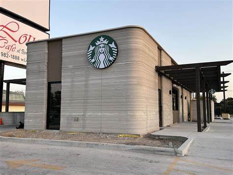USA's first 3D printed Starbucks coffee shop built in Brownsville, Texas
