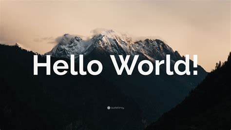 Hello World