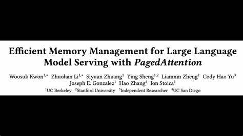 Efficient Memory Management for Large Language Model Serving with PagedAttention