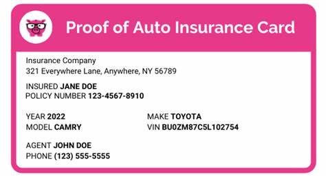 Proof of insurance: What you need for your auto policy