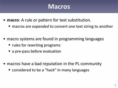 Extending a Language – Writing Powerful Macros in Scheme