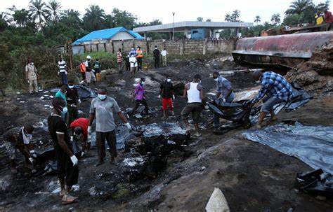 At least 48 killed as fuel tanker hits truck, causing explosion in Nigeria