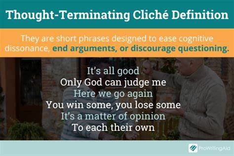 Thought Terminating Cliché