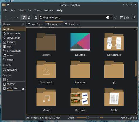 KDE Dolphin: Place tabs above toolbar