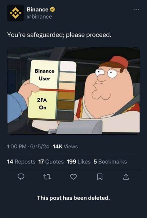 Binance needs ‘new intern’ after misjudged Family Guy meme - Protos