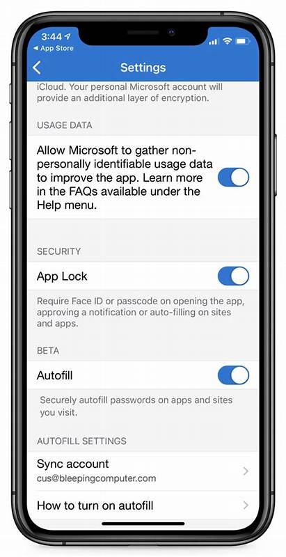 Changes to Microsoft Authenticator Autofill