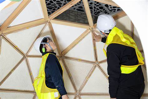 Biosensory Dome (Mycelium Panels)–A Space Created by the Power of Fungi
