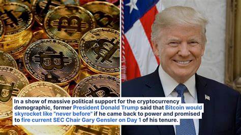 Trump pledges to fire Gensler, support crypto - Banking Dive