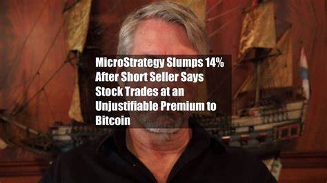 MicroStrategy Slumps 14% After Short Seller Says Stock Trades at an Unjustifiable Premium to Bitcoin - CoinDesk