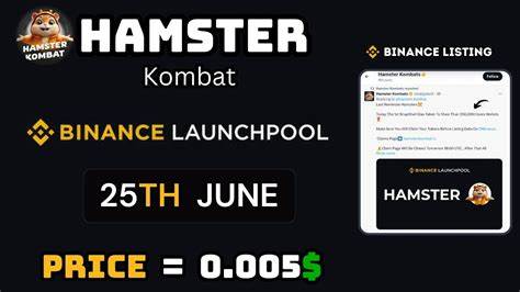 Binance Lists Hamster Kombat ($HMSTR) Coin on Launchpool— How To Farm It - CoinChapter