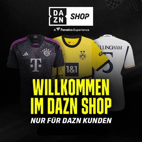 DAZN Shop: Fanartikel und Merchandise Jetzt dein Lieblings-Trikot sichern